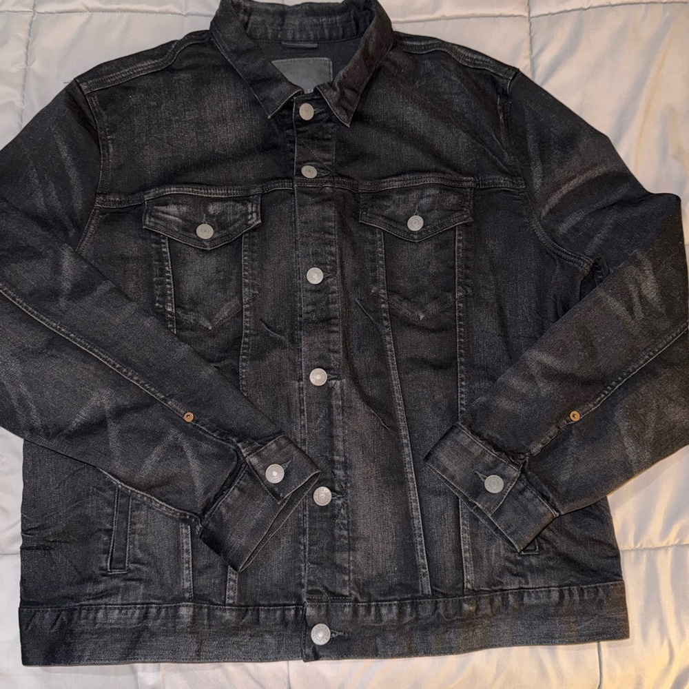 American Eagle Outfitters Black Denim Jacket